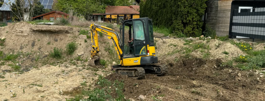 Eine Rampe für das Bohrgerät